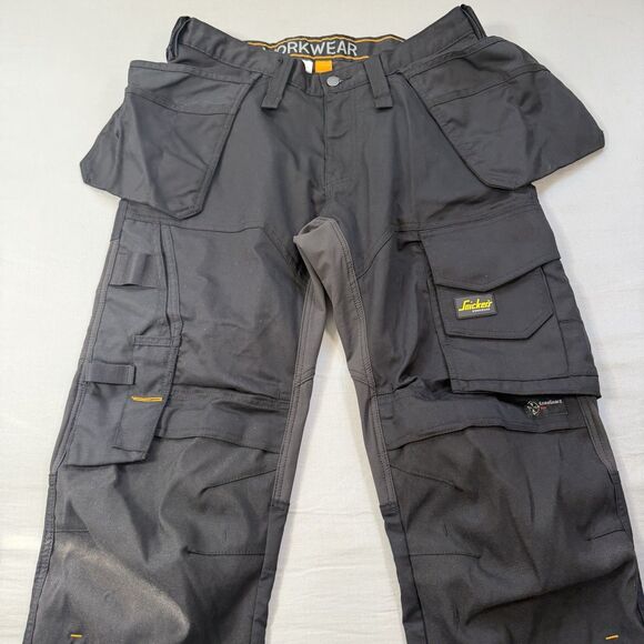NWT Snickers Workwear AllroundWork Stretch Mens Work Pants Black 32x30 U6251 - Picture 2 of 9